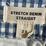 Madewell  Stretch Straight gingham denim skirt Photo 5