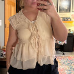 TJ Maxx Tan Blouse Photo 0