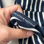 Brandy Melville  Tank Top cotton striped cami womens Navy Blue (one size) casual Photo 2