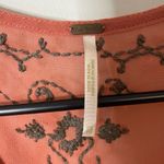 Free People  Burnt Orange Embellished 3/4 Sleeve Blouse XS Excellent Condition Photo 5