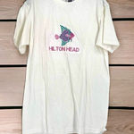 Vintage 80s Hilton Head Single stitch Tropical Fish T Photo 0