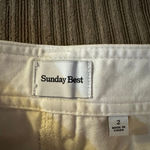 Aritzia NWT Sunday Best cargo white pants 2 Photo 4