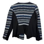 Lane Bryant  Women's Size 14 Geometric‎ Print Open Front Blazer Jacket Blue Black Photo 5