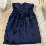 J.Crew NWOT Navy Blue Cocktail Dress. Size 2. 100% Silk. Photo 4