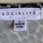 Socialite Gorgeous black leopard print wrap front top Photo 7