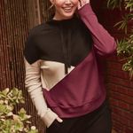 PACT Women's Airplane Colorblock Pullover Black Size XXL Photo 0