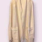 Pocket Throw Shawl Scarf Wrap in Cream Photo 0