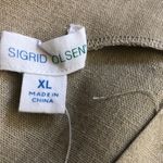 Sigrid Olsen NWOT Midi Dress Sleeveless Side Pockets Lightweight Fabric Beige XL Photo 10