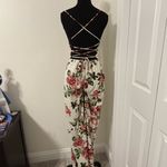 Vestique  Size Small floral Sleeveless Maxi pants romper. Photo 10