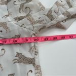 J. Marie leopard print babydoll tiered dress sz S White Photo 3