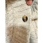 Aeropostale  Womens XL Tan Cable Knit Shawl Collar Cardigan Sweater Photo 4