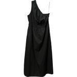 Rails NWT Selani Black One Shoulder Cotton Poplin Midi Dress Pockets Size XL Photo 3