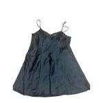 Victoria's Secret Black Lace Trim Slip Dress Lingerie Size Medium Photo 1