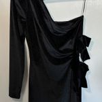 WAYF Black One Shoulder Cut-Out Dress Photo 0
