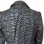 Pamela McCoy Leather Jacket Blazer Cheetah Print Black Metallic Silver, … Size XS Photo 9