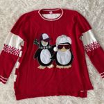 Holiday Time Holiday Penguin Christmas Sweater Womens 2X Ugly Festive‎  Photo 0