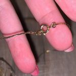 Red floral gold heart necklace & earrings set Photo 5