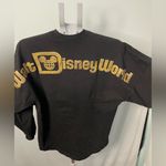 Disney spirit jersey Black Long Sleeve Shirt with‎ Gold Logo SMALL Photo 3