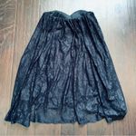 ASOS  Women's Black Flowy Lace Strapless Dress | Size: 8 Photo 4