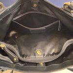 Coach  Campbell Belle Carryall Black‎ Leather Shoulder Bag Photo 6