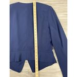 Rebecca Taylor  Womens Jacket 8 Blue Long Sleeve Open Front Devin‎ Blazer Career Photo 8