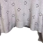 Madewell Women’s Floral Pointelle Pullover Pink Cotton Sweater Sold Out Online L Photo 6