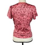 Patagonia  Medium Capilene Top Floral Stretch Cap Sleeves Round Neck Pink Multi Photo 3