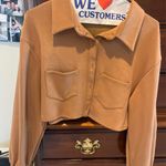 Cropped Brown Top/Jacket Size M Photo 0