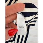 St. John  Striped Navy & White Wool Blend Blazer Career Corporate Corpcore Size 8 Photo 5