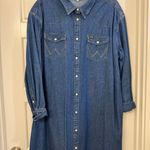 Wrangler Long Sleeve Western Snap Denim Dress Photo 0