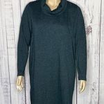 PureJill J. Jill Size XL Dark Ocean Teal Long Sleeve Cowl Neckline Sweater Dress Blue Photo 0