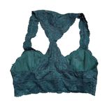 Free People Intimately  Galloon Lace Racerback Bralette Green Women's Size M Photo 4
