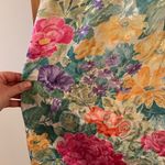 Mary McFadden Floral Nightgown Dress Vintage Side Slit Medium FLAWS Please Read Photo 7