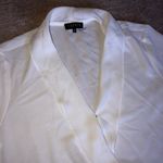 1. State white sheer Silk or Chiffon blouse top Photo 2