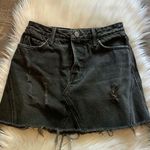 GRLFRND  Black Faded Distressed Eva Skirt Photo 0