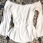 Lizard Thicket White Off The Shoulder Blouse  Photo 0