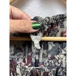 Joie  Floral Print Silk Blend Dress Long Sleeve Bohemian Mini‎ Beige Gray Medium Photo 1