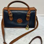 Dooney & Bourke Vintage Brown and Blue Crossbody/Satchel Collector Photo 0