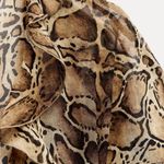 ZARA  maxi dress snake animal print mesh ruffled boho western casual summer Photo 11