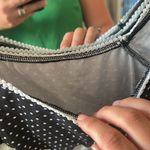 SheIn Retro Black & White Polka Dot Asymmetric Hem Bowknot Women Tank Top Photo 8