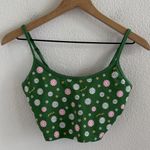 Victoria's Secret Pink Floral Green Twist Back Sports Bra Small Photo 0