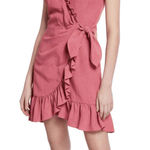 Rebecca Taylor  Rose Linen ruffle wrap dress Photo 0