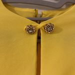 Vintage long yellow dress, handmade and lined with lace trim Gold Photo 2