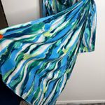 Hello Molly NWT  Your Happiness Strapless Mini Dress Blue & Green Lined Size 10‎ Photo 5