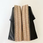 Prada  Black Blue plaque logo open toe platform espadrilles EU 37 Photo 4