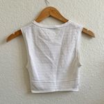 Babaton Aritzia Pointelle Tank Top White Knit Small S Photo 4