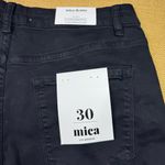 Mica Denim Chromatic High Rise Wide Crop Jeans Size 30 Black Photo 10