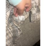 Garnet Hill garnet‎ hill Neutral Paid Button Up blouse size 12 organic pima cotton Photo 6