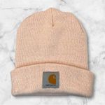 Carhartt Blush Pink Streetwear Ribbed Knit Beanie Hat Photo 0