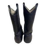 Abilene Boot Co Black Leather Western Cowboy Boots Size 7 Pointed Toe Photo 4